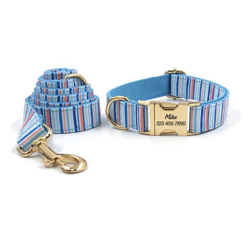 Classic Customizable Dog Collar and Leash Set