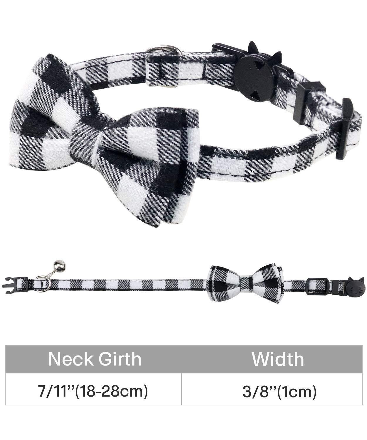 Premium Adjustable Cat Collar with Bow Tie