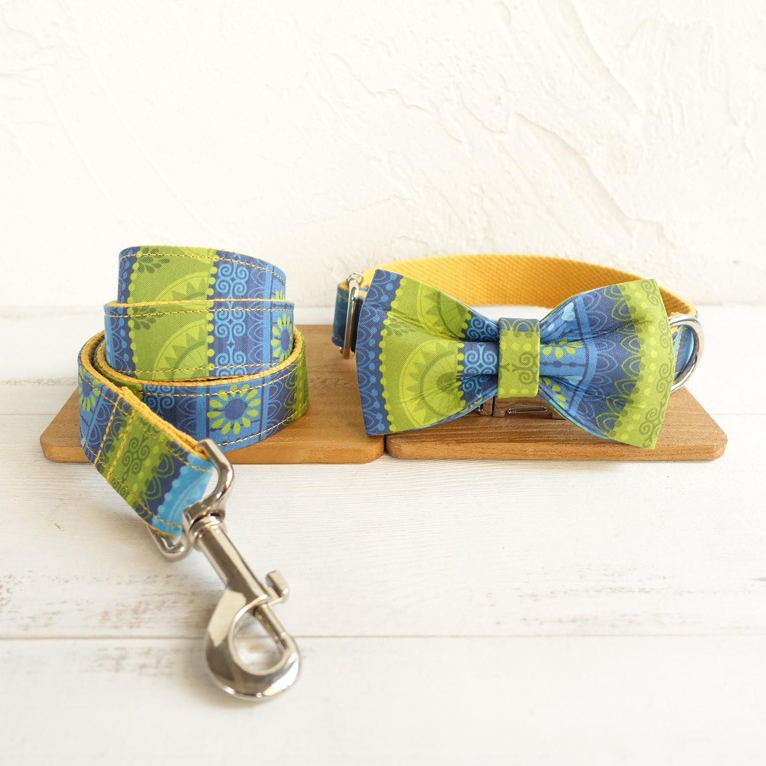 Sleek Dog Collar and Leash Set