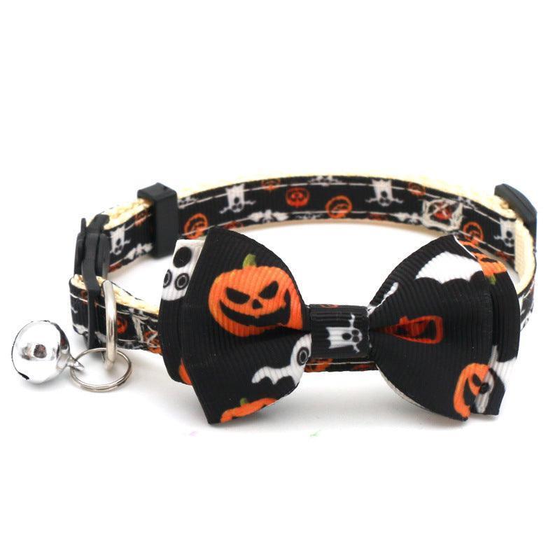 Premium Halloween Cat Collar Set
