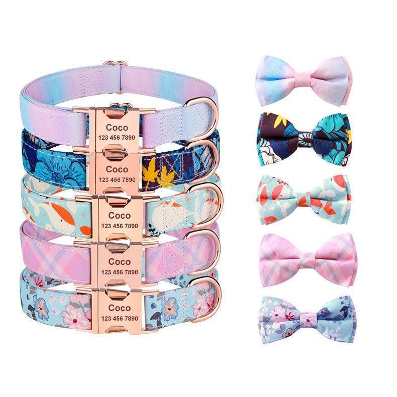 Premium Personalized Dog Collar Set